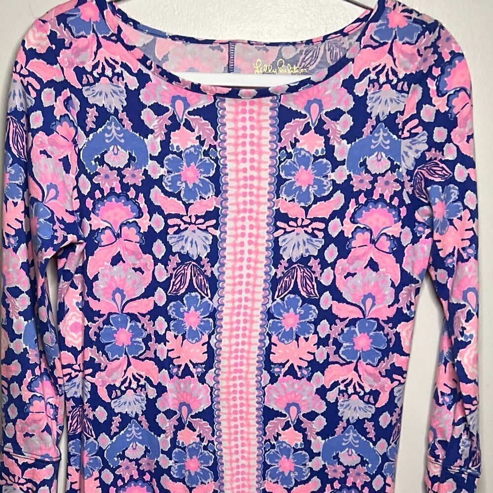 Lilly Pulitzer MARLOWE Dress Periwinkle Blue Pink White Size small